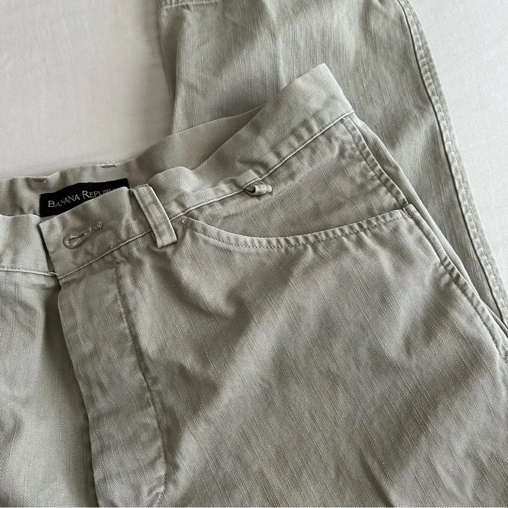 Banana Republic Light Gray Men's Chino Trousers